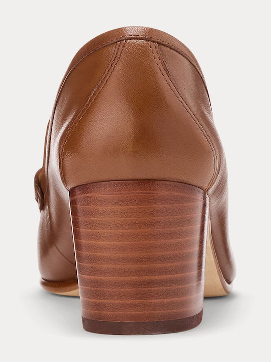 Leder Pumps Braun
