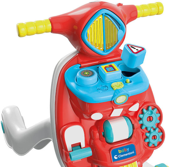 Baby Clementoni My First Walker 2 in 1 for 9+ Months with Sounds Red