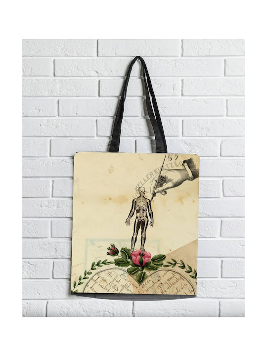 Brainfood Fabric Shopping Bag Beige