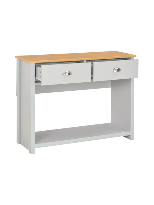 Wooden Console Table Grey L97xW35xH76cm