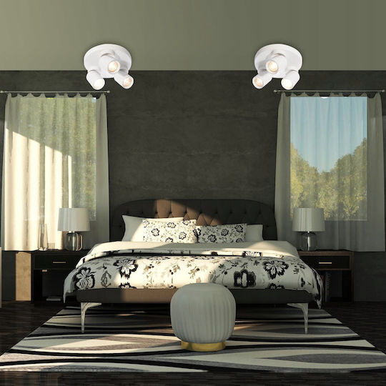 Lvt Light fixture Triple Spot with Socket GU10 in Black Color