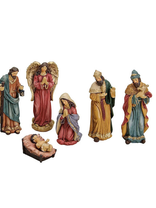 Figurine Decorative Nașterea Domnului Înălțime 5-16cm 8 Bucăți 10022728