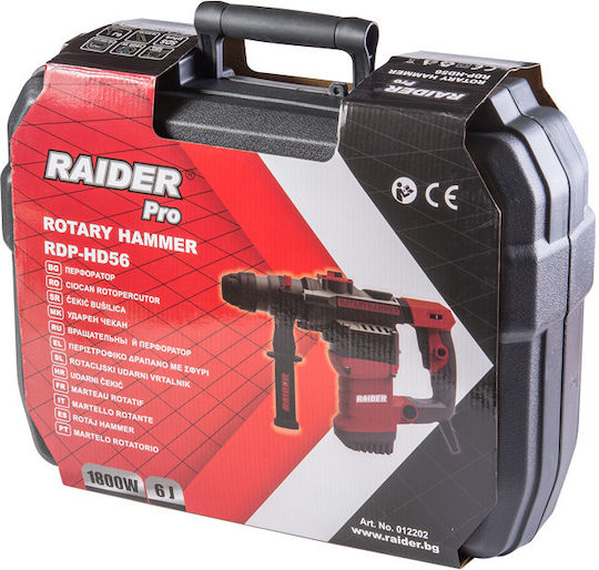 Raider Ударен Къртач Електрически 1800W с Прикачване SDS Plus 012202