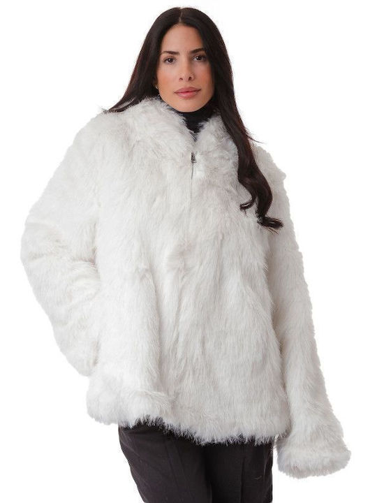 Silia D Women's Short Fur White