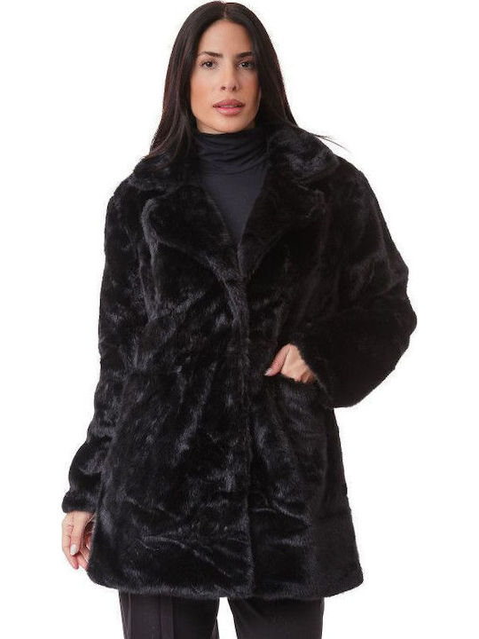 Women's Short Fur Black