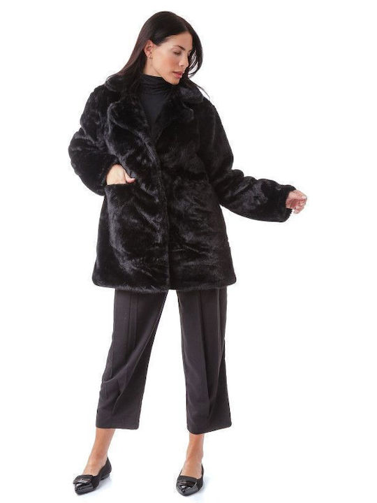 Women's Short Fur Black
