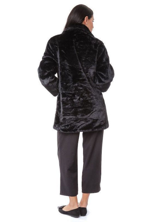 Women's Short Fur Black