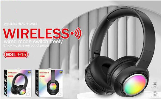 MSL-915 Bluetooth Wireless On Ear Headphones Light Blue