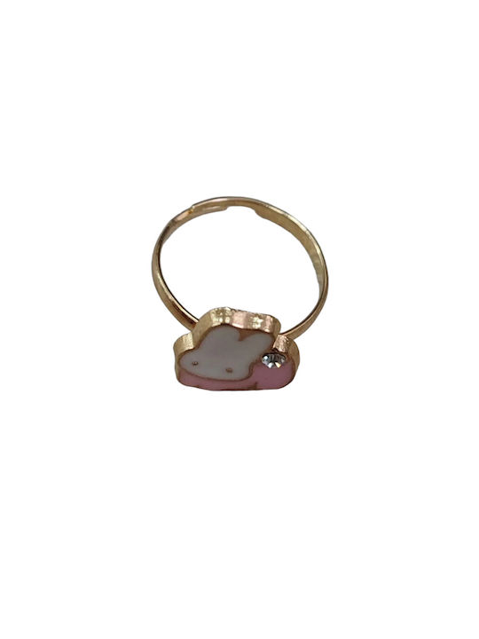 Beboulino Opening Kids Ring Pink Rabbit 930-0037