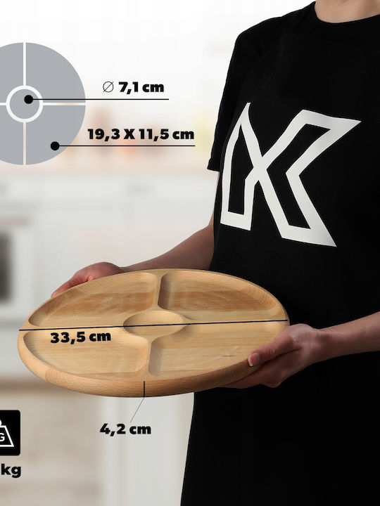 Kadax Servierplatte Drehend Hölzernes 1Stück Kadax Servierplatte Drehend Hölzernes 1Stück