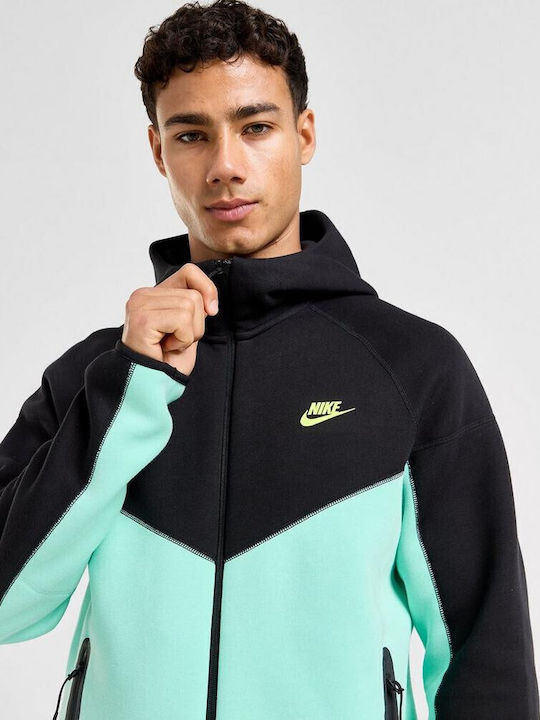 Nike Men's Fleece Hooded Cardigan Green