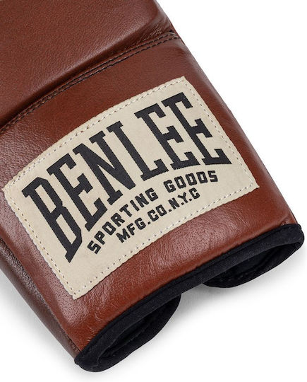 Benlee Premium Боксови Ръкавици Кожени за Състезание Кафяв