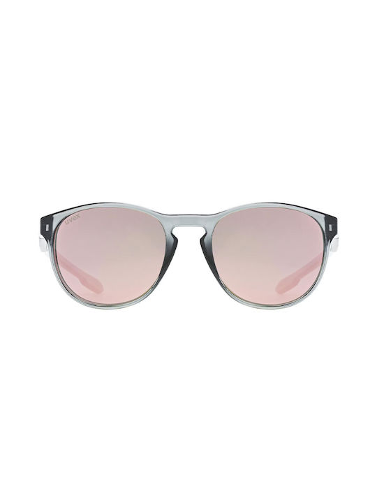 Uvex Sunglasses with Gray Plastic Frame and Pink Mirror Lens S5330799913