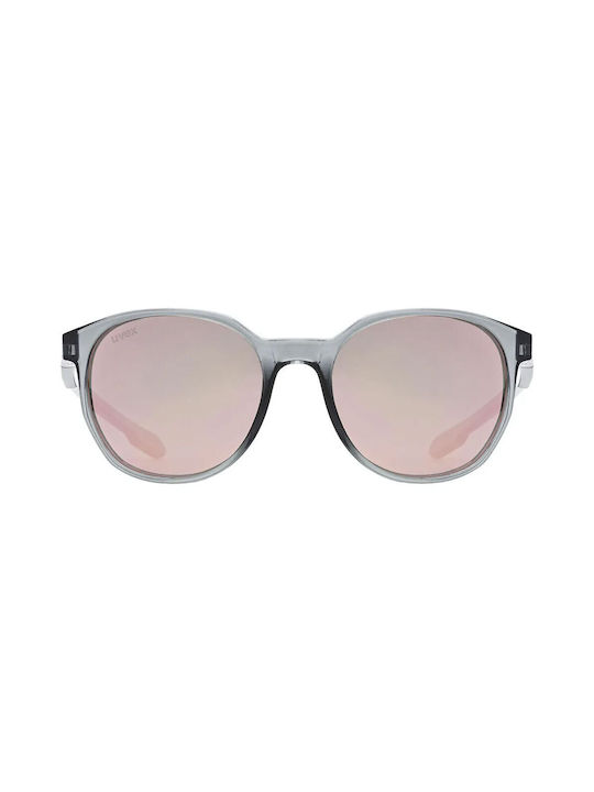 Uvex Sunglasses with Gray Plastic Frame and Pink Mirror Lens S5330809913