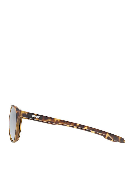 Uvex Unisex Sunglasses with Brown Tartaruga Plastic Frame and Gray Lens S5330806616
