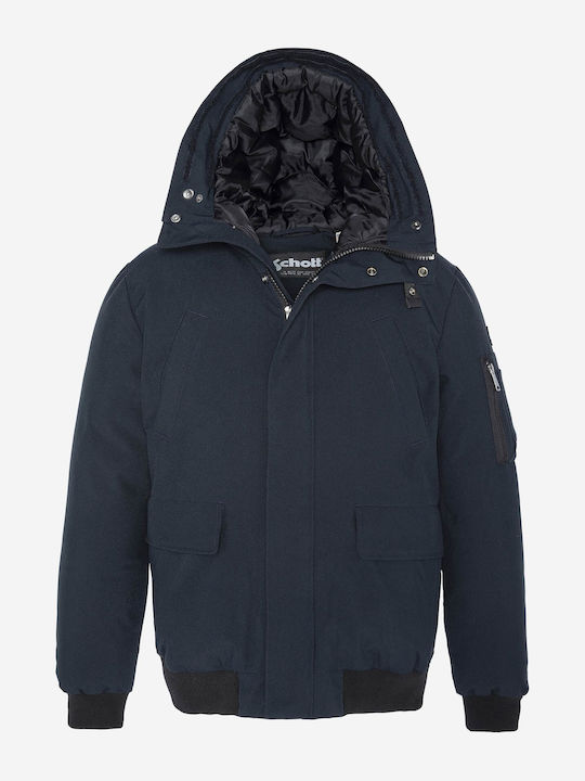 Schott Jacket Parka Blue navy