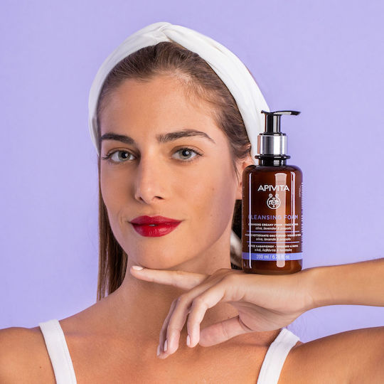 Apivita Olive, Lavender & Propolis Olive, Lavender & Propolis Foam Cleansing Face & Eyes 200ml
