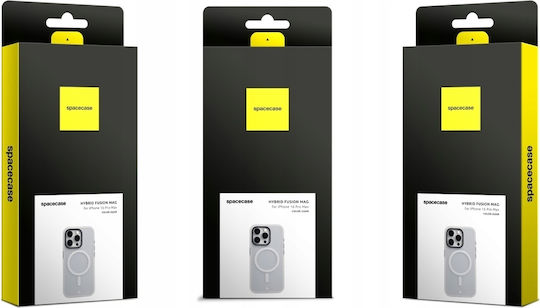 Spacecase Hybrid Fusion Mag Задна корица Пластмаса Бял (iPhone 16 Pro Max)