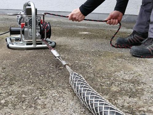 Cable Pulling Winch Cw 800 E Including Trolley Support Rail Strap