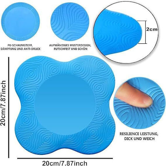 Σετ 2 Προστατευτικά Μαξιλάρια Γόνατα Yoga Support Knee Pads Blue