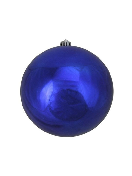 Hängendes Kugel Ornament Ornament Glas Blau 10cm Set 4Stück