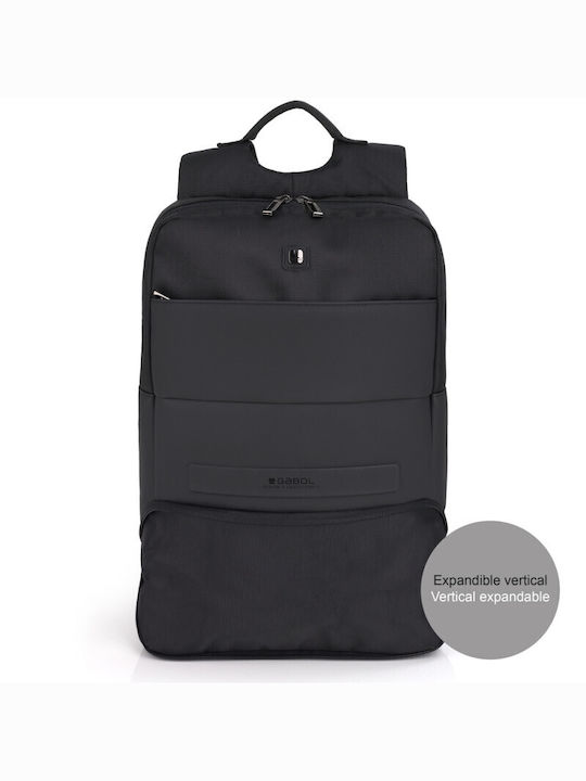 Gabol Capital Αδιάβροχη Τσάντα Πλάτης για Laptop 17.3" σε Μαύρο χρώμα