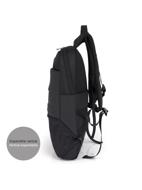 Gabol Capital Αδιάβροχη Τσάντα Πλάτης για Laptop 17.3" σε Μαύρο χρώμα