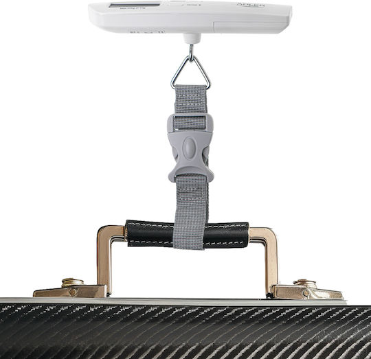 Adler Reisegepäckwaage Ad 8191 Maximale Tragkraft 50 kg Genauigkeit 10 g Grau