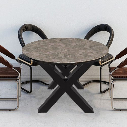 Vevor Picior Metalic Pentru Mobilier Potrivit Pentru Masă / Măsuță / Birou 72x79cm Negru