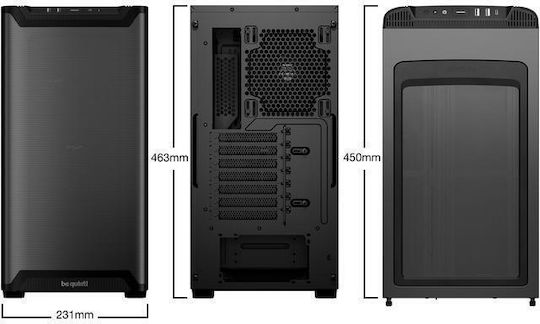 Be Quiet Pure Base 501 Midi Tower Κουτί Υπολογιστή Airflow Black