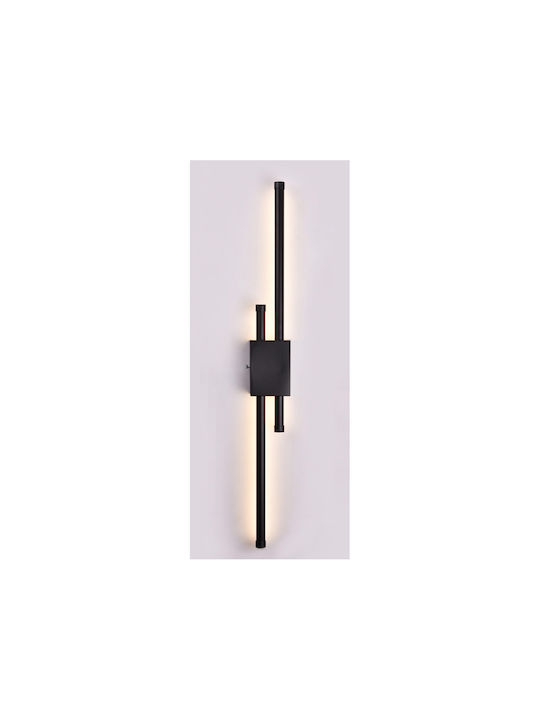 Inlight Modern Lamp Wall with Integrated LED and Adjustable White Light Black 60cm