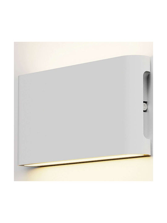 Inlight Lamp Wall with Integrated LED and Adjustable White Light 17.5x9cm