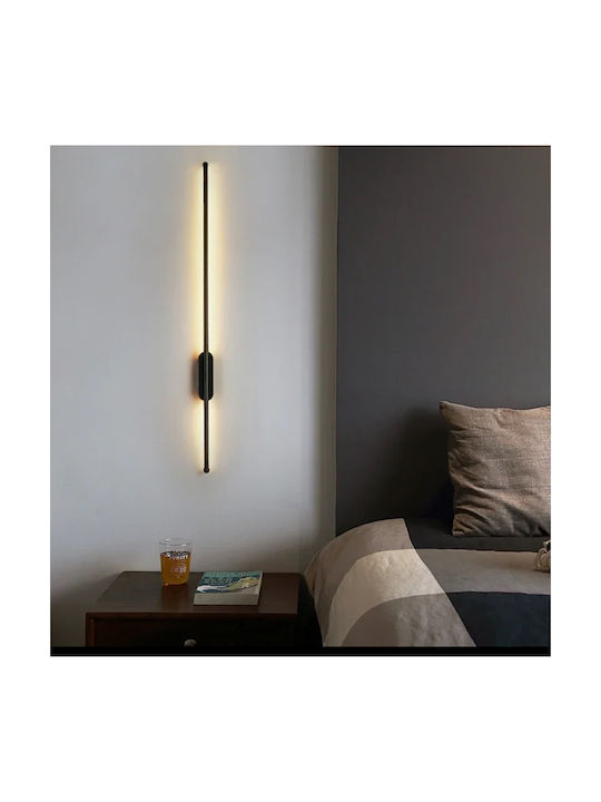 Home Lighting Μοντέρνο Φωτιστικό Τοίχου με Ενσωματωμένο LED και Θερμό Λευκό Φως Μαύρο 80x6x80εκ.