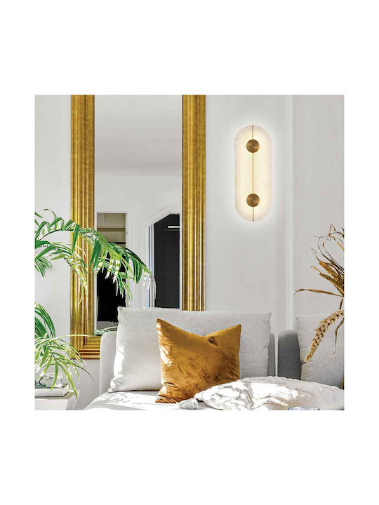 Viokef Lamp Wall LED Gold 16.5x5.2x43.5cm Viokef Lamp Wall LED Gold 16.5x5.2x43.5cm