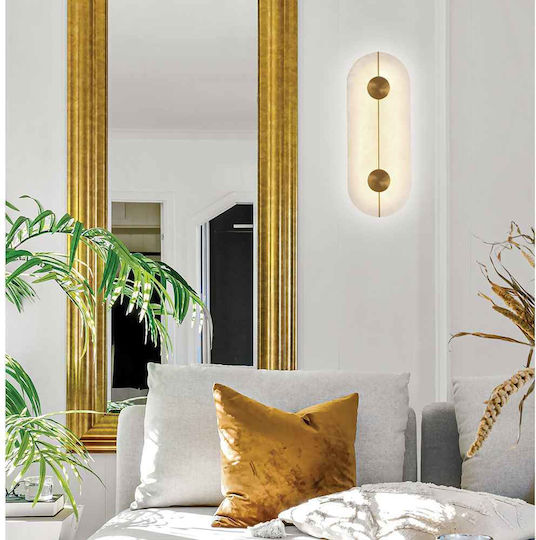 Viokef Lamp Wall LED Gold 16.5x5.2x43.5cm Viokef Lamp Wall LED Gold 16.5x5.2x43.5cm