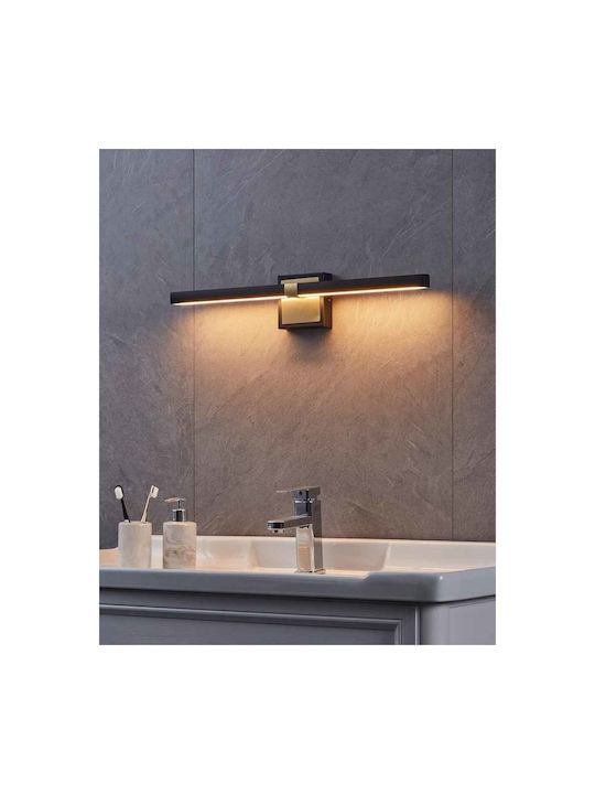 Eglo Lumină de Baie cu LED Integrat și Lumină Alb Cald Negru 60x11x7cm