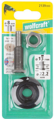 Wolfcraft 2139000 Αντάπτορας Δράπανου Bίδα Bάσεως 13x8mm