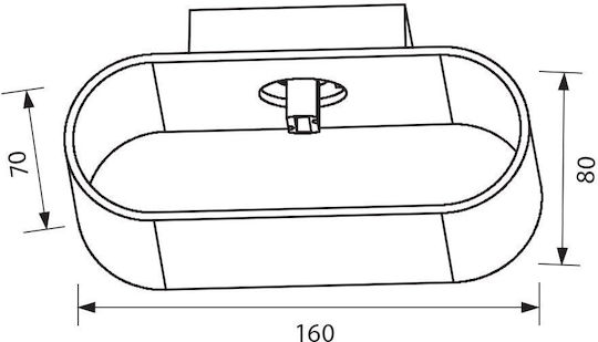Vivalux Adel WL723 Wall-Mounted Outdoor Light G9 IP20 Double Beam 16cm