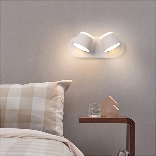 Led7 Mason Двойна Метална Модерен Осветително тяло За стена с вграден LED 26x10см.