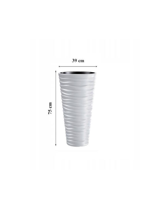 Marhome Sand Slim Pot Plastic 38.7x38.7x75cm.