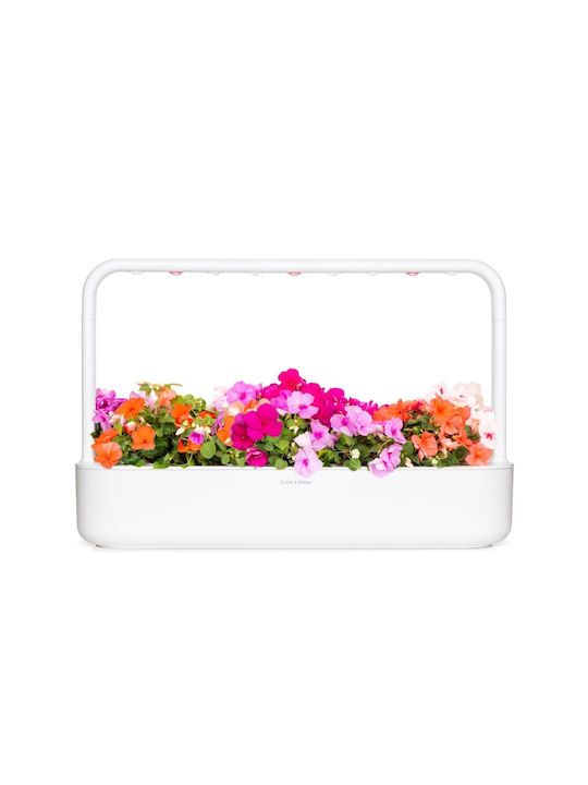 Click and Grow The Smart Garden 9 Self-watering Planter Box Plastic White 60.4x18.4x39.6cm.