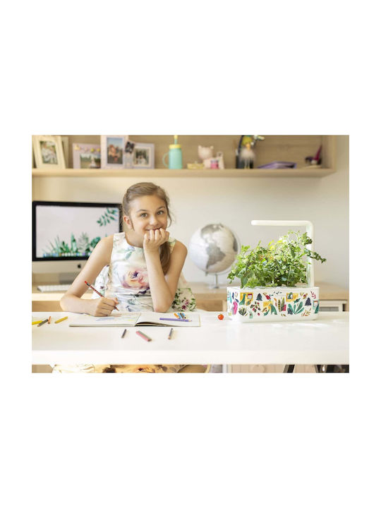 Click and Grow The Smart Garden 3 Self-watering Planter Box Plastic White 32x23x21cm.