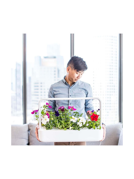 Click and Grow The Smart Garden 9 Self-watering Planter Box Plastic White 60.4x18.4x39.6cm.