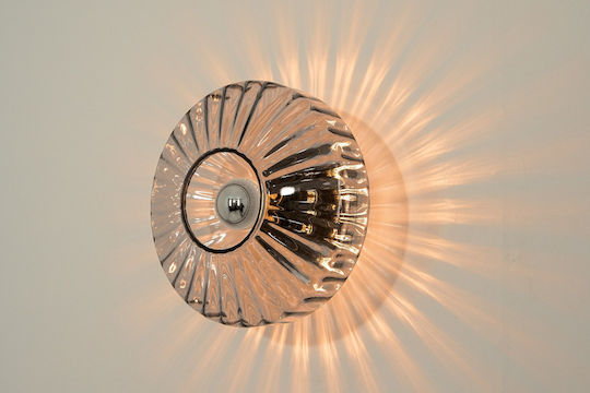 Zambelis Lights Модерен Осветително тяло За стена с фасунга E27 Черен 28x17.5см.