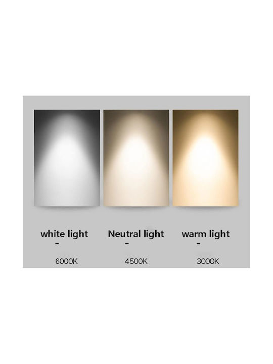 Ph219 Modern Wandleuchte mit Integrierte LED und Warmes Weiß Licht Schwarz 15x15x15cm