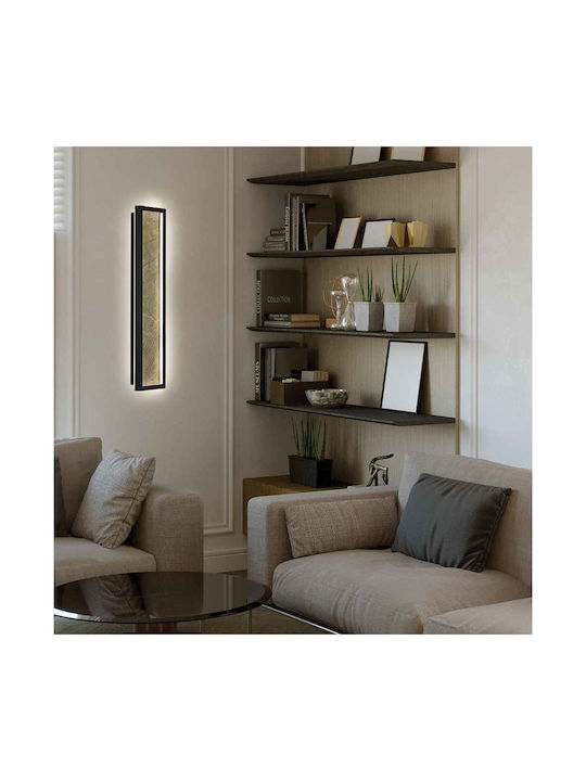 Viokef Modern Leuchte Wand mit Integrierter LED und Warmweißes Licht Braun 15x15cm