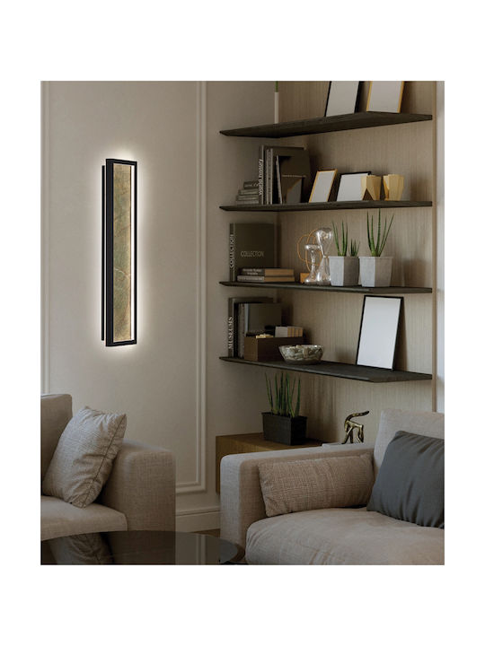 Viokef Modern Leuchte Wand mit Integrierter LED und Warmweißes Licht Braun 15x15cm