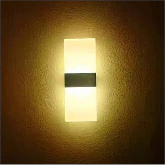 Led7 Break Classic Lamp Wall with Integrated LED and Warm White Light 10cm