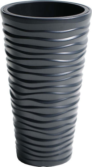 Marhome Sand Slim Topf Kunststoff Charcoal 38.7x38.7x75cm.