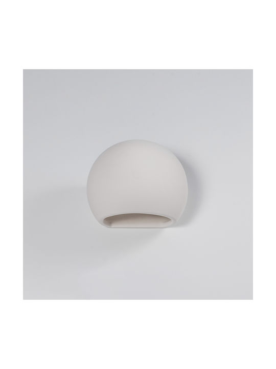 Sollux Globe Leuchte Wand Weiß 15x25x20cm